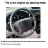 DIY Car Steering Wheel Cover For Kia Magentis II Carnival Grand Carnival 06-2014