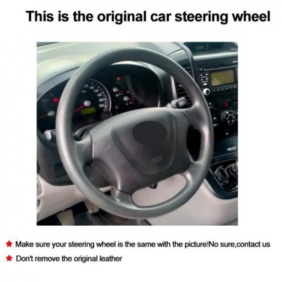 DIY Car Steering Wheel Cover For Kia Magentis II Carnival Grand Carnival 06-2014
