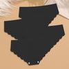 4Pcs Ice Silk Wavy Waist Underwear Women's Seamless Panties Sexy Comfy Solid Briefs Girls Ultra Thin Invisible Lingerie