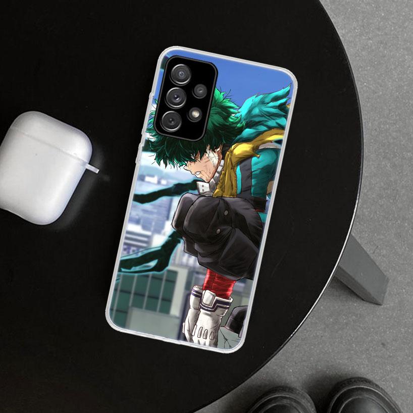 Midoriya Izuku Deku MHA My Hero Phone Case Cover for Samsung Galaxy A12 A22 A32 A52 A72 A02S A51 A50S A31 A20S A10S Note 20 Ultr