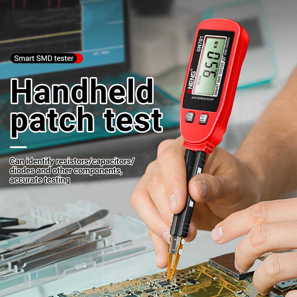 ANENG GN701 Smart SMD Tester 3000 Counts Multimeter Handheld Patch Test Resistance Capacitance