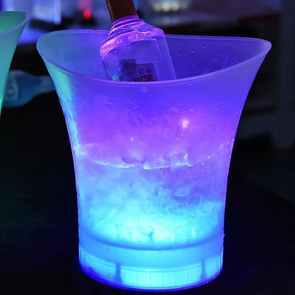 5L 7L RGB Beer Bucket with Bluetooth Speaker Light Up Ice Cube Wireless LED Ice Bucket  Night Party