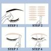 8pcs Invisible Double Eyelid Lift Strips, Hypoallergenic Self-Adhesive Tapes for Instant Eye Lifting, Fork Rods Included, Makeup Accessory