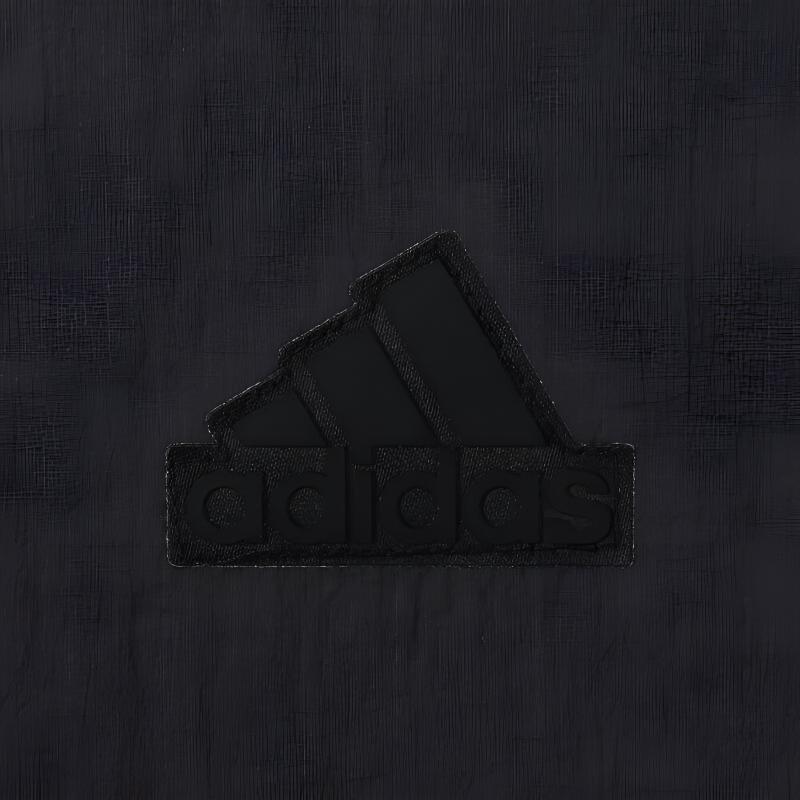 Adidas Lightweight Woven Monochrome Hooded Jacket Men Outerwear Black JI8658