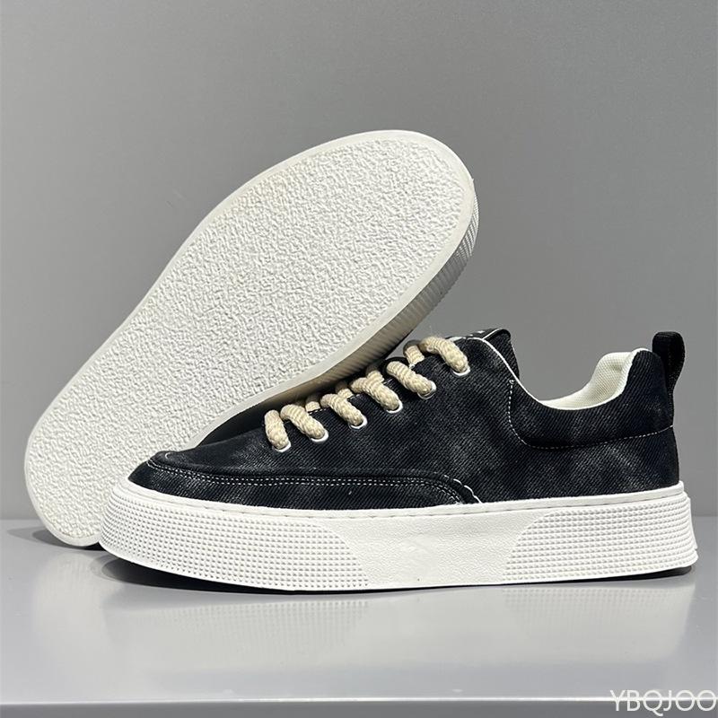 Fashion Men's Shoe Trend 2025 Spring New Casual Breathable Soft Soled Canvas Shoes Lightweight and Simple Casual Board Shoes Sneakers