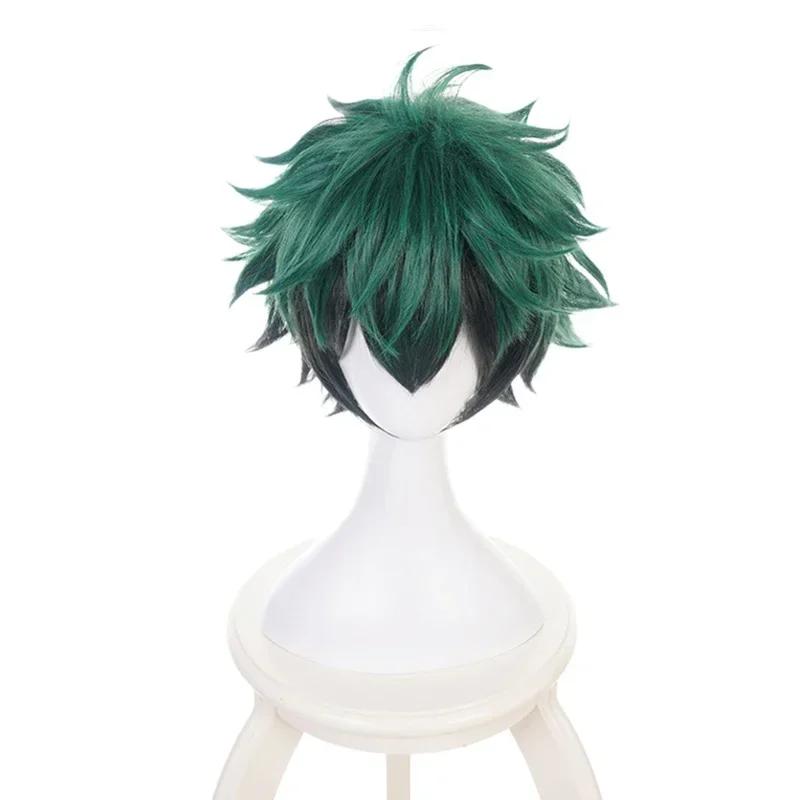 Anime My Hero Academia Izuku Midoriya Parrucca Cosplay Boku No Hero Academia Academy Capelli Cosplay Izuku Midoriya Deku Parrucche per Feste
