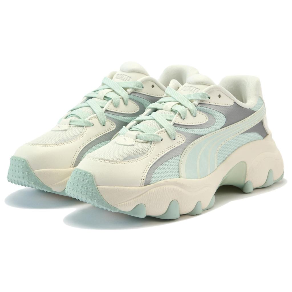 New PUMA Pulsar Low Top Chunky Sneakers Women's White 402154-01