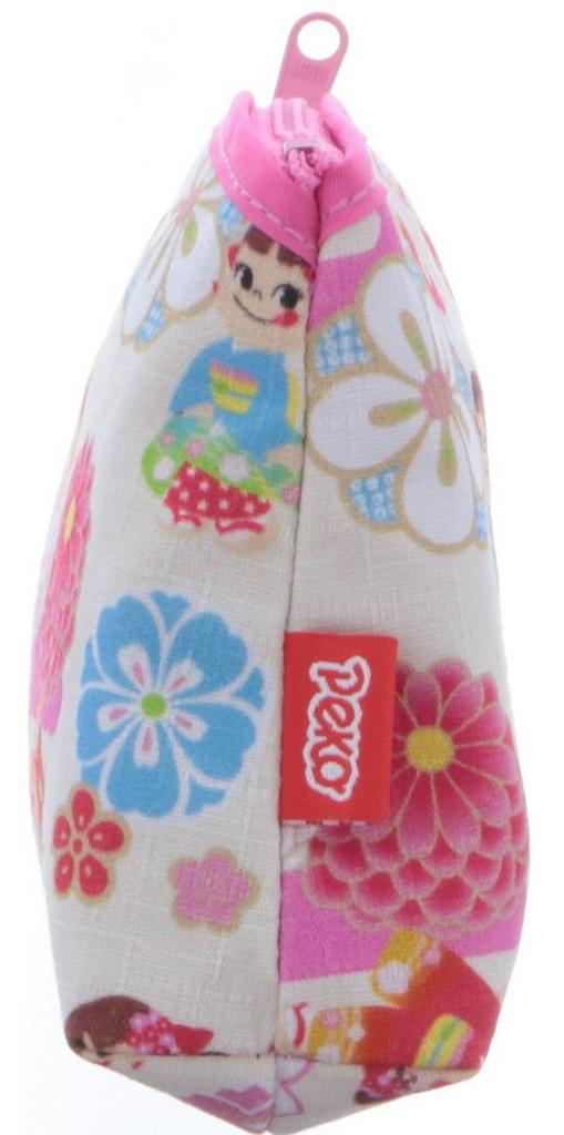 Maeda Senko X Kyoto Bottom Seam Pouch Cream Peko-chan