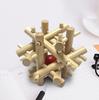 Lacăt Kongming din lemn, Puzzle 3D de tip Brain Teaser, Puzzle de decompresie pentru birou pentru adulți, Cadou de inteligență pentru copii (Douăsprezece Surori)