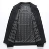 Men's Stand-up Collar Jacket Autumn and Winter New Medium and Light Business Jacket Solid Color Dad Executive Jacket Men's Casual