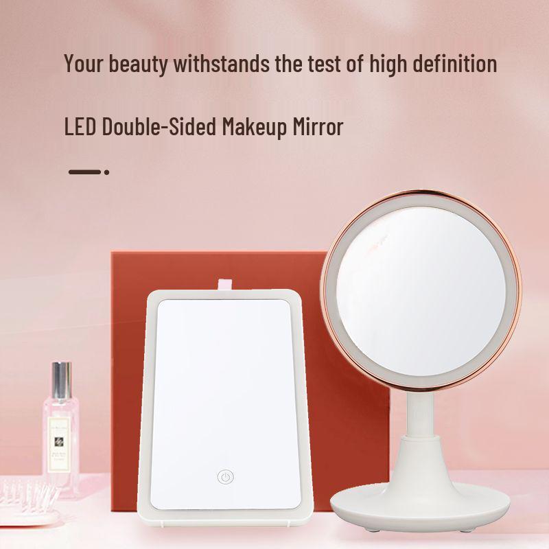 LED Makeup Mirror with Light, Portable Vanity Mirror for Dorms, Perfect for Internet Celebrities