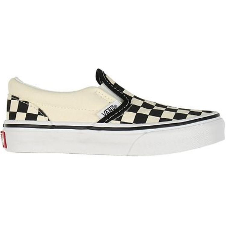 Vans Slip-On Classic Checkboard Comfortable Low-Top Kids Skate Shoes Kids sneaker Yellow Black VN000ZBUEO11
