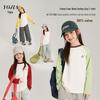 YOJIA 2025 Winter Hooded Coat for Girls - Trendy Plus Velvet Warm Top