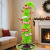 Grinchi 6 Ft Lime Green Artificial Christmas Tree, Bendable Holiday Decor, Easy Assembly