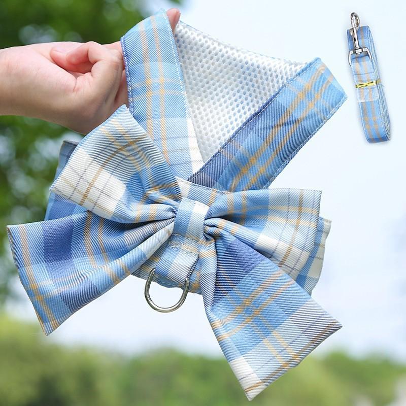 Pet Supplies Dog Skirt Cat JK Cat Chest Strap Dog Rope Teddy Pomeranian Walking Dog Clothes Traction Rope