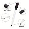 Whiteboard Marker Stift Schwarz Trocken abwischbar Kappen 2 in 1 Marker Whiteboard Schreib Zeichen Stifte für Schule Bürobedarf Schreibwaren