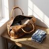 Genuine Leather Travel Duffel Bag Weekend Luggage Buffalo Leather Duffle Bag