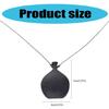 Traditional Chinese Style Wood Pendant Necklace with Sliding Knot Unique Flask Necklace Suitable for Adjustable Fit