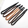 1Pc Headwear Elastic Hair Accessories Personality Plaited Headband Fashion Simulation Synthetic Hair Double Braided Hair Band