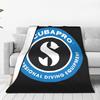 Flannel Throw Blanket Scubapros Diving Logo Warm Plush Blankets Soft Bedspread for Bed Living room Home Travel Couch