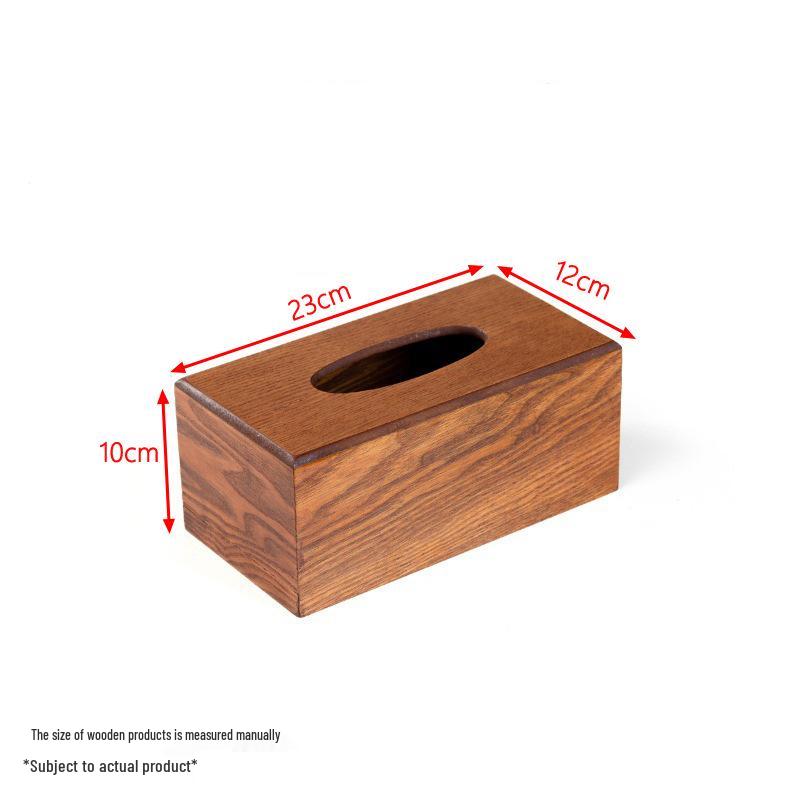 Bamboo Wood Paper Towel Box - Modern Desktop & Car Storage, Creative Bamboo Material, Suitable for Home.