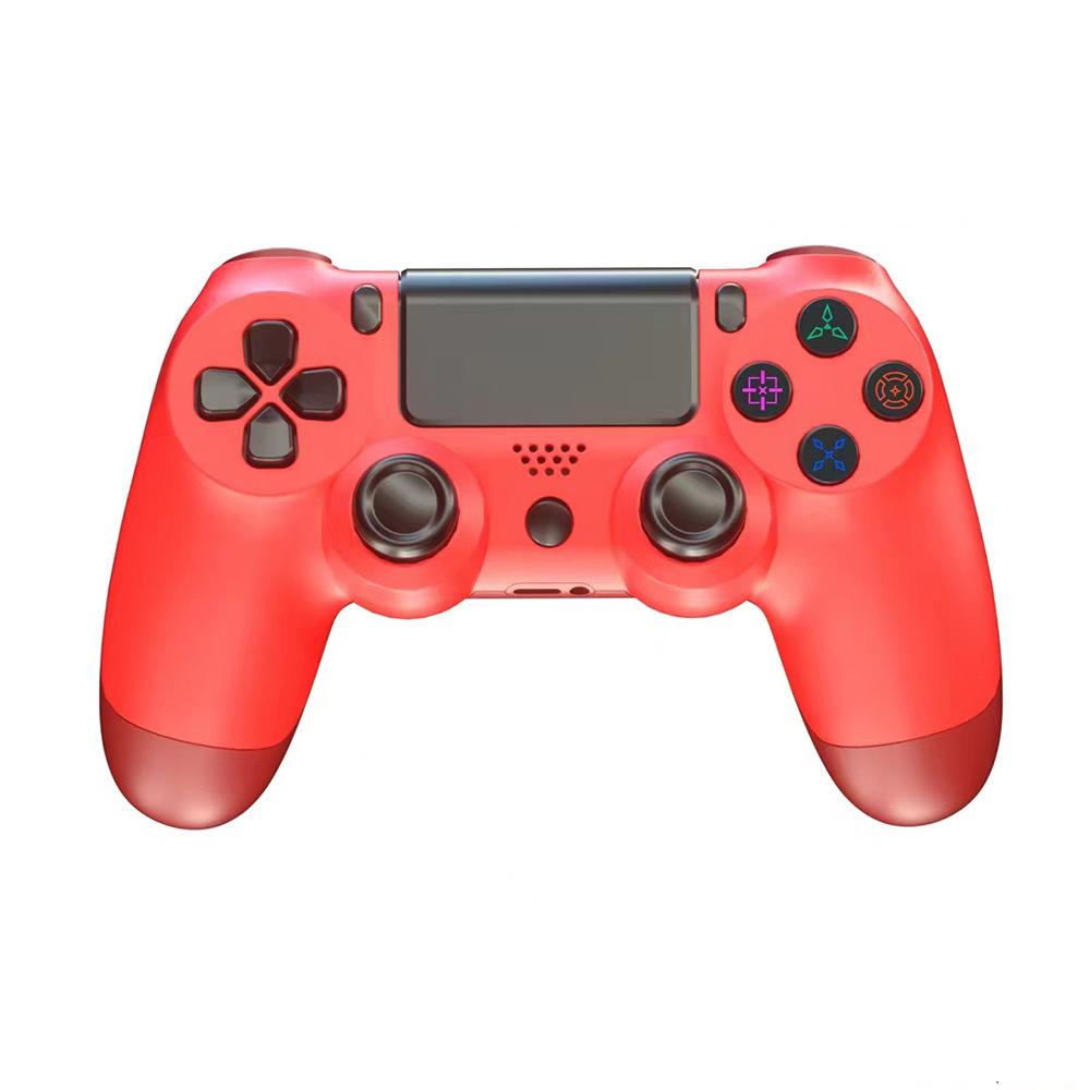 Kabelloser Game Controller für PS4 Bluetooth 5.0 Dual Vibration Gyroskop rot