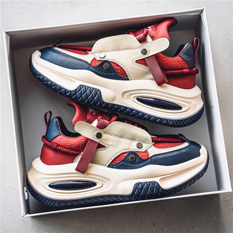 Men's Shoes Spring and Autumn Sports Men's Casual Shoes Four Seasons Leisure Sports Leather Shoes for Men 39-44