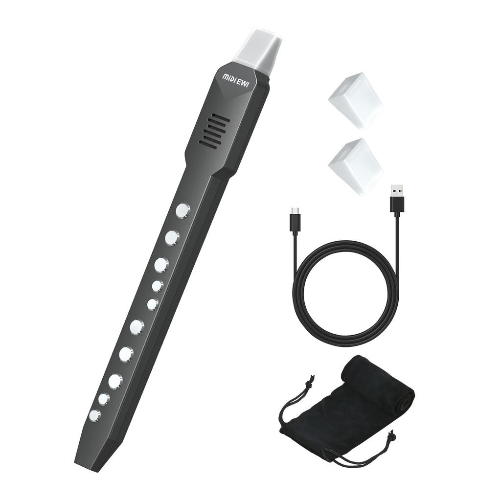 OYAYO EWI02 Pro Portable Digital Wind Instrument with 10 Voices, MIDI & Bluetooth Support, Built-in Compact Electronic Wind Instrument for Beginners