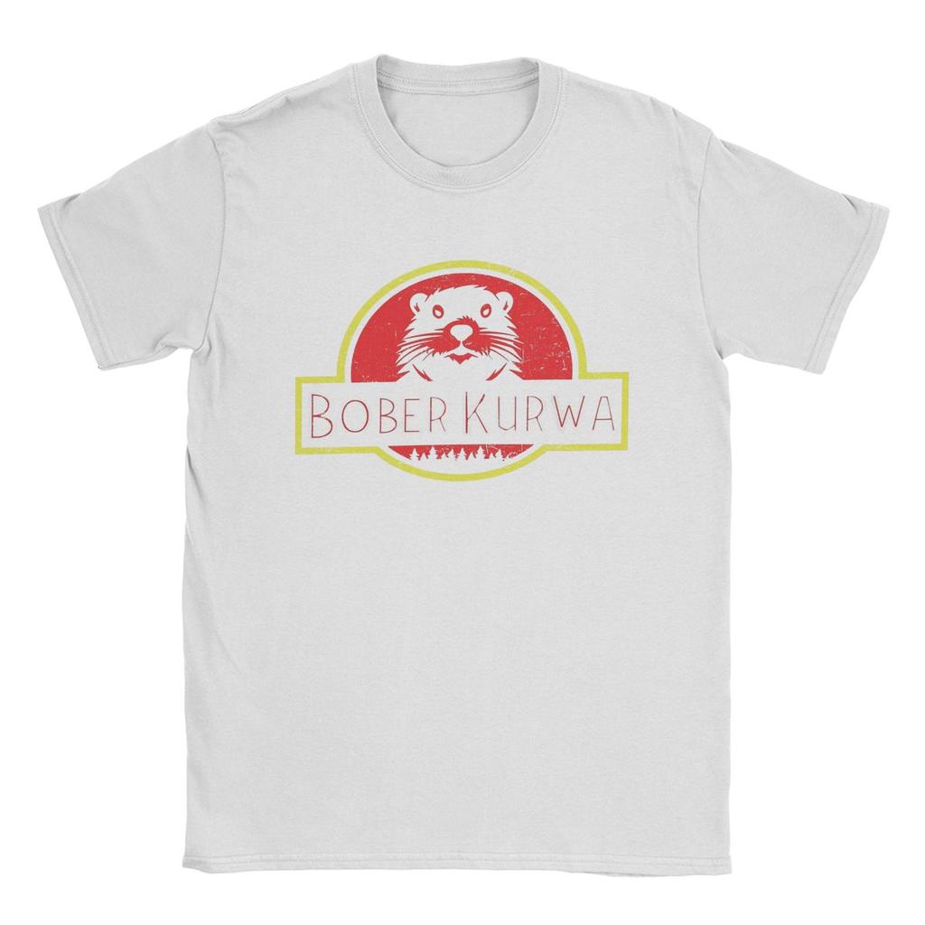 Men T-Shirt Bobr Bober Kurwa Beaver Boberek Casual Cotton Tee Shirt Short Sleeve T Shirt Round Neck Clothes Printed