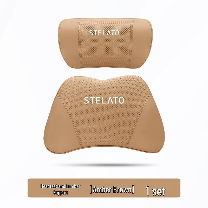 Xiangjie S9 Car All-Season Headrest and Suede Neck & Waist Support Pillow