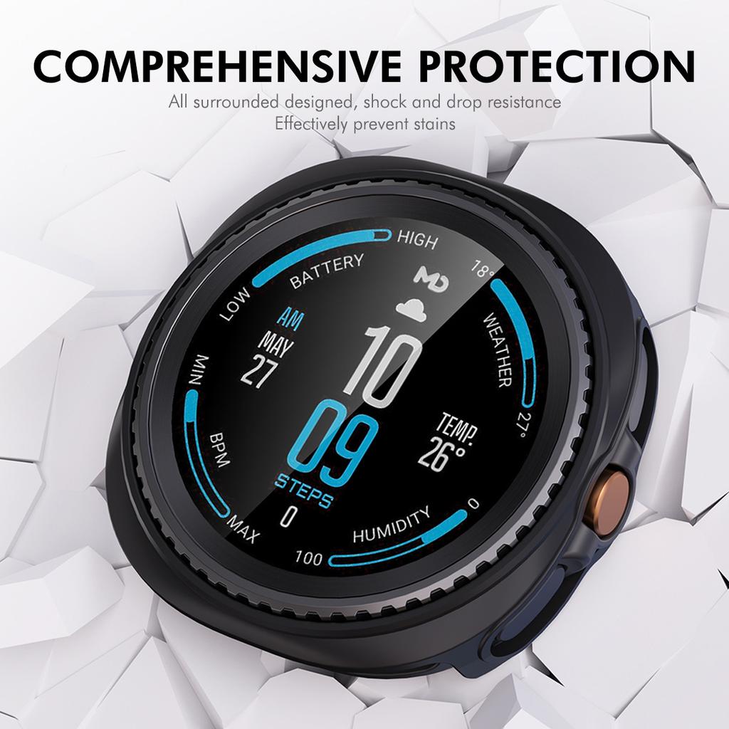 ENKAY HAT PRINCE For Samsung Galaxy Watch8 Classic 46mm Case with PMMA Screen Film TPU Watch Cover