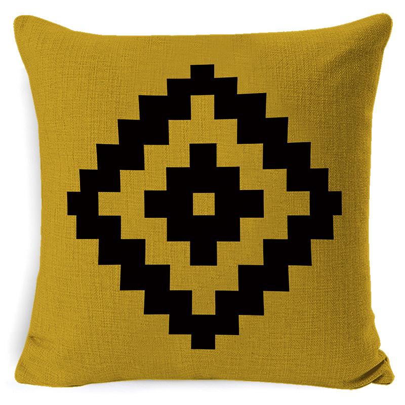 Nordic Plaid Cushion Cover Super Soft Peach Skin Home Sofa Cushion Pillow New Pillow Cover