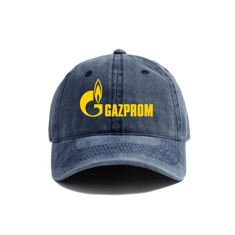 Gazprom Baseball Cap Summer Distressed Dad Hats Unisex Outdoor Adjustable Caps For Women Unisex MZ093