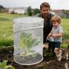 Garden Cloches For Plants With Stakes Round Breathable Reusable Mesh Home Accessories Garden Plant Net For Winter Freezing Frost