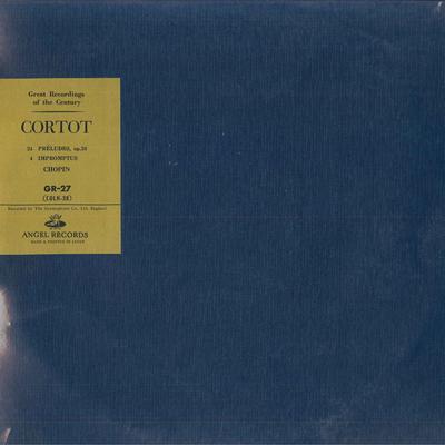 LP Record ALFRED CORTOT  Chopin 24 Preludes 4 Impromptus GR27 ANGEL Japan Classical Used