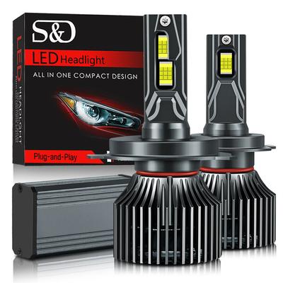 2 Stücke 120 Watt 22000LM H7 Led-scheinwerferlampe Doppelkupferrohr H4 Led Canbus Lichter Auto H1 H11 H8 HB3 9005 HB4 9006 H13 9004 9007 Led-scheinwerferlampe 6000 Karat