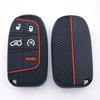5 Buttons Silicone Car Key Cover Case For Jeep Renegade Compass Grand Cherokee For Chrysler 300C Wrangler Dodge Car Accessaries