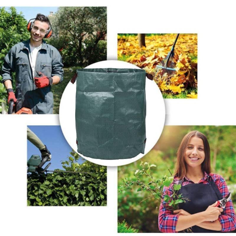 Durable Plastic Garden Waste Bag For Leaves And Branches High Capacity 60l To 500l