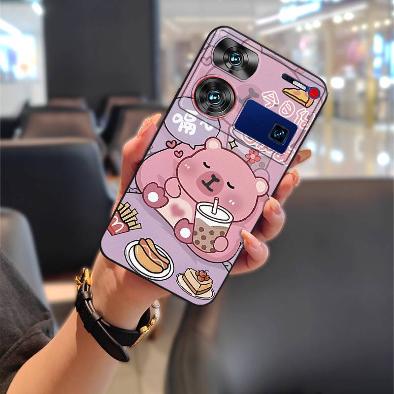 Nárazuvzdorné pouzdro na telefon Pouzdro na telefon Pro ZTE Nubia Z60 Ultra TPU Graffiti Módní design Pár Ochranné Protiprachové Roztomilé