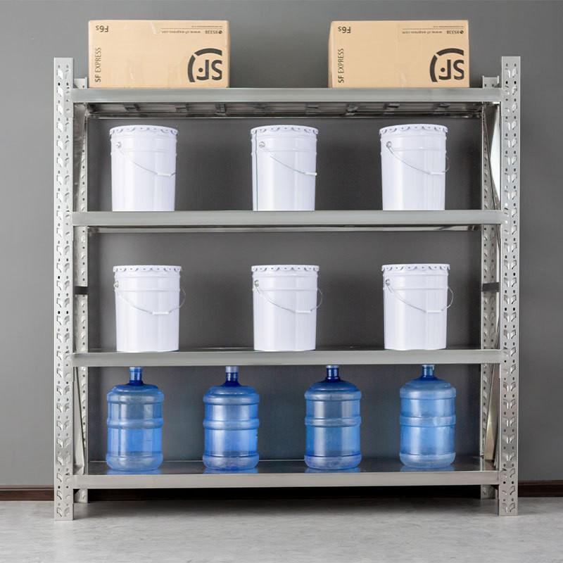 Heavy-Duty 304 Stainless Steel Multi-Layer Storage Shelf for Cold Storage, Basement, or Garage.