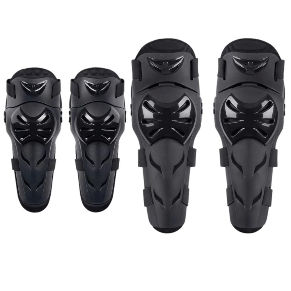 4pcs PE Shell Motorcycle Elbow Pad Adjustable Knee Shin Guard Motocross Knee Elbow Guards  Cycling