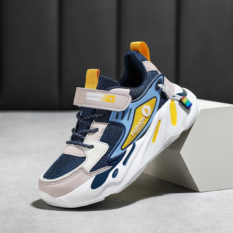 

1876 весенние кроссовки для подростков и детей старшего возраста, спортивная обувь для мальчиков, летняя сетчатая дышащая детская обувь, студенческие кроссовки 28
