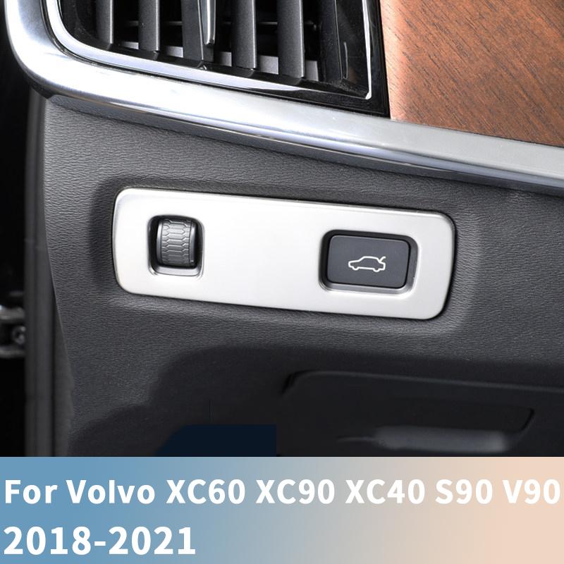 For Volvo XC60 XC90 XC40 S90 V90 2018 - Stainless Steel Car Headlight Switch Sequin Headlight Adjust Cover Trim Sticker