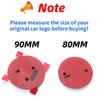 2026 Hot For SKODA 8CM 9CM Car Front Emblem Sticker Rear Trunk Badge for Skoda Octavia Fabia 1 2 Rapid Superb A5 A7 Karoq Yeti V