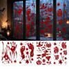 Blood Handprint Footprint Pattern Halloween Window Decoration Sticker Halloween