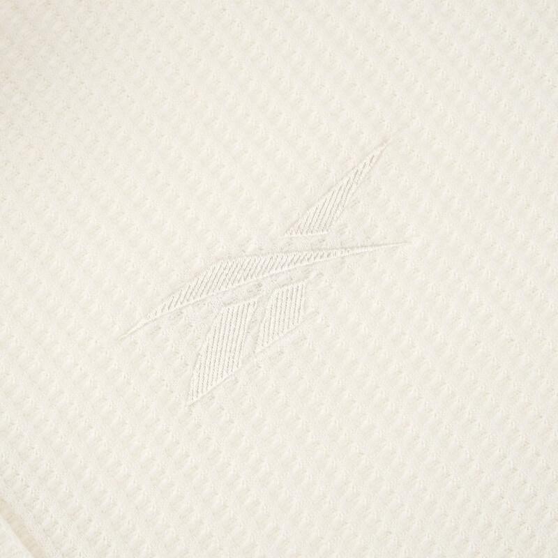 Reebok Beats Polo Series Solid Color Short Knit Breathable Loose Short Sleeve Polo Shirt Women tops Off-White 23RCS420WGW1