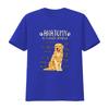 Funny Golden Retriever Anatomy Print Casual Dog Lover T Shirt vintage Washed fashion Versatile homme Soft Stretched Unisex