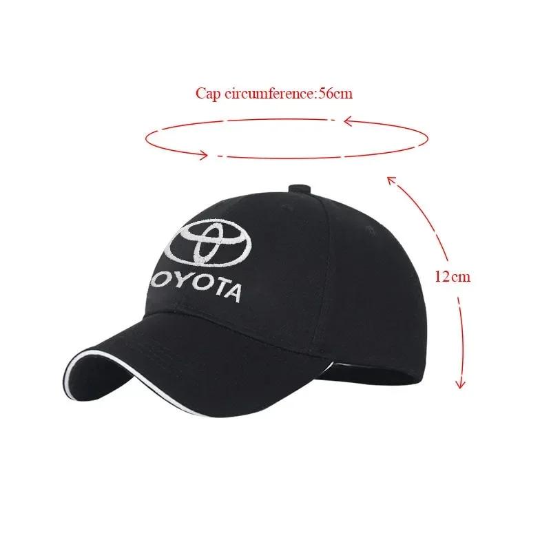 Unisex Baseball Caps Outdoor Adjustable Casual Hat Sunscreen Hat For Toyota Chr Corolla Yaris Rav4 E150 E120 Land Cruiser 200