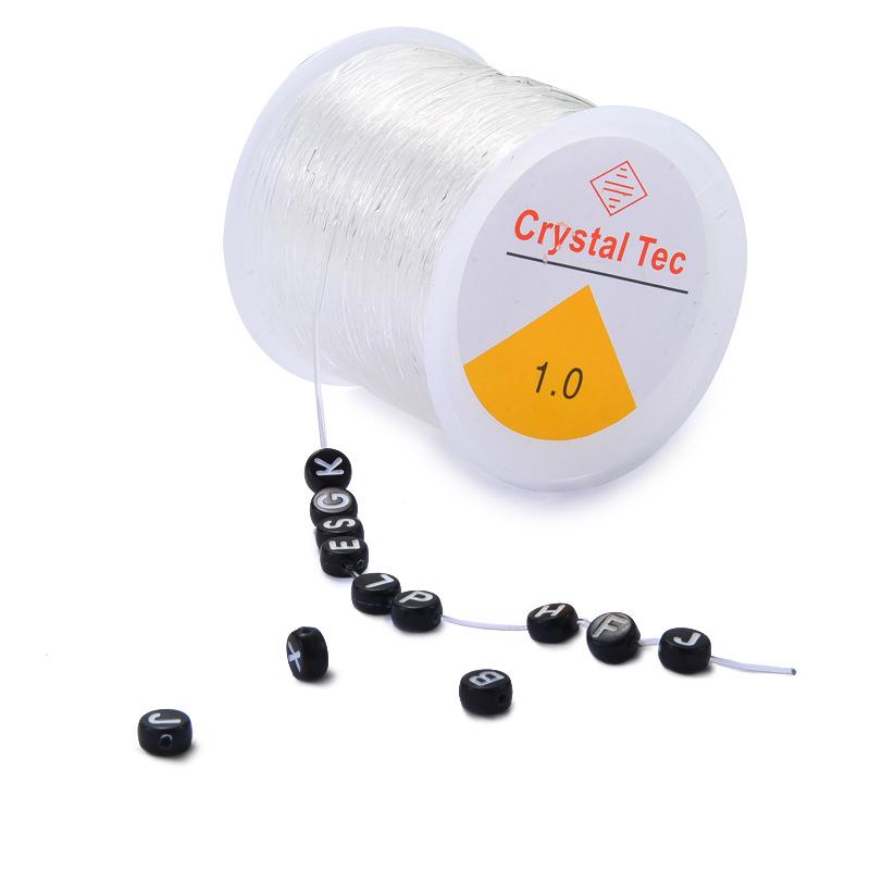 100m Transparent Elastic Fishing Line – High Brightness & Low Viscosity Beading Line