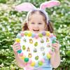 500pcs Easter Stickers Self-Adhesive Bunny Egg Decals 8 Designs Waterproof Easter Bunny Stickers Roll For Scrapbooks Envelopes